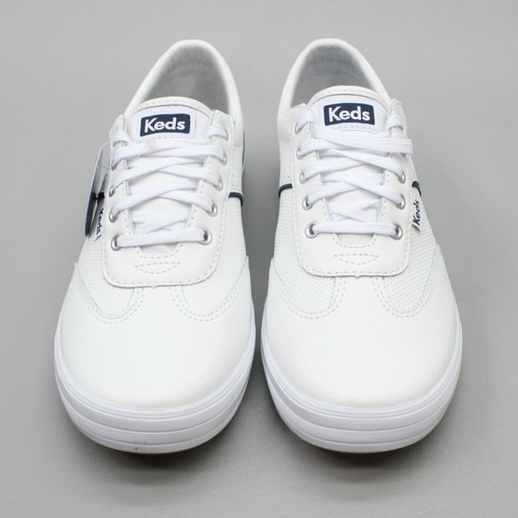 Keds Ladies 7.5 W Wide Courty Core White Leather Tennis Shoes Sneakers - WH60071 - Picture 6 of 9